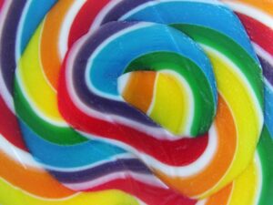 Lollipop close up